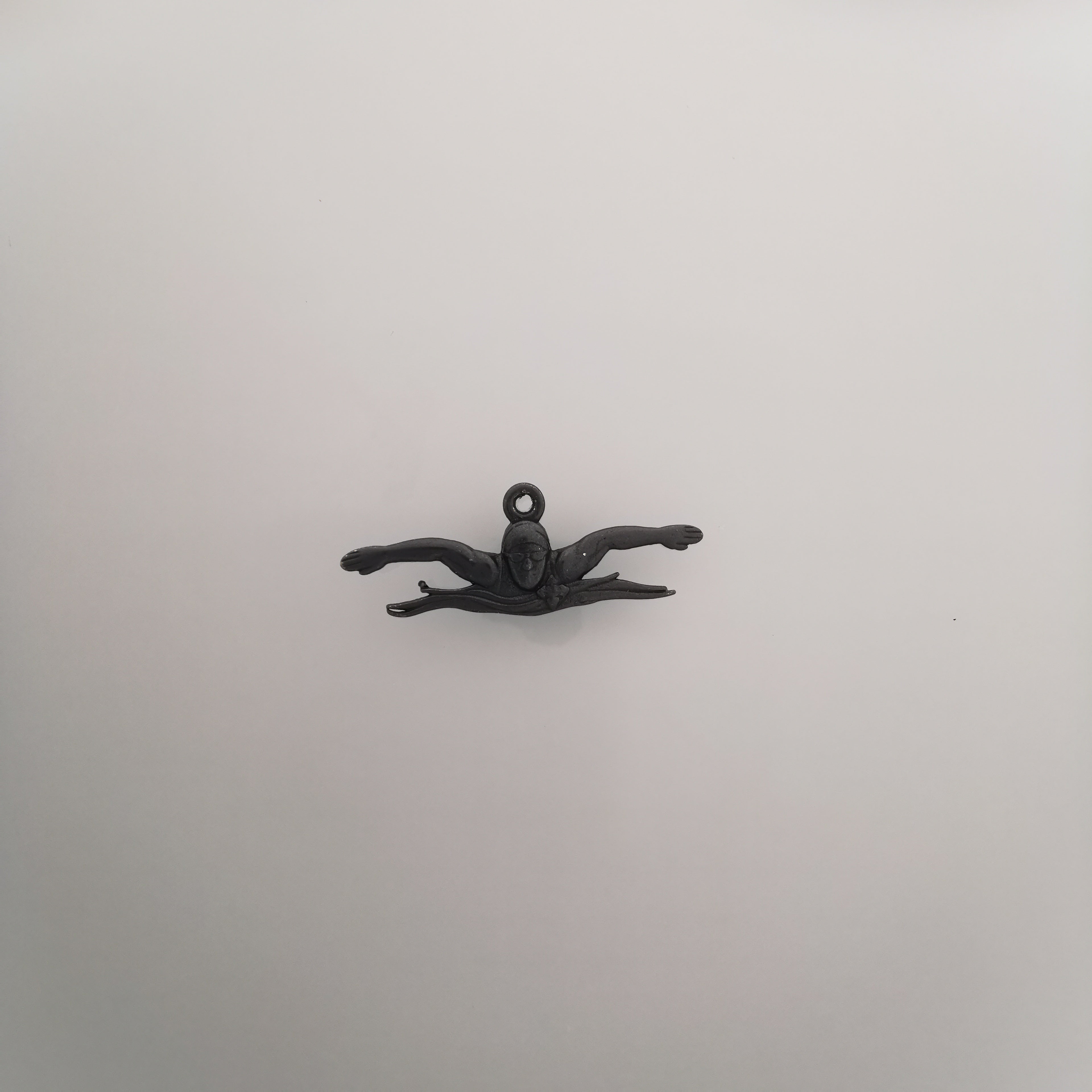 Swimming Jewelry Pendant for Men and Teen Boys – Classic 925 Silver Gift – Sports Accessory for Butterfly Stroke Swimmers – Necklace