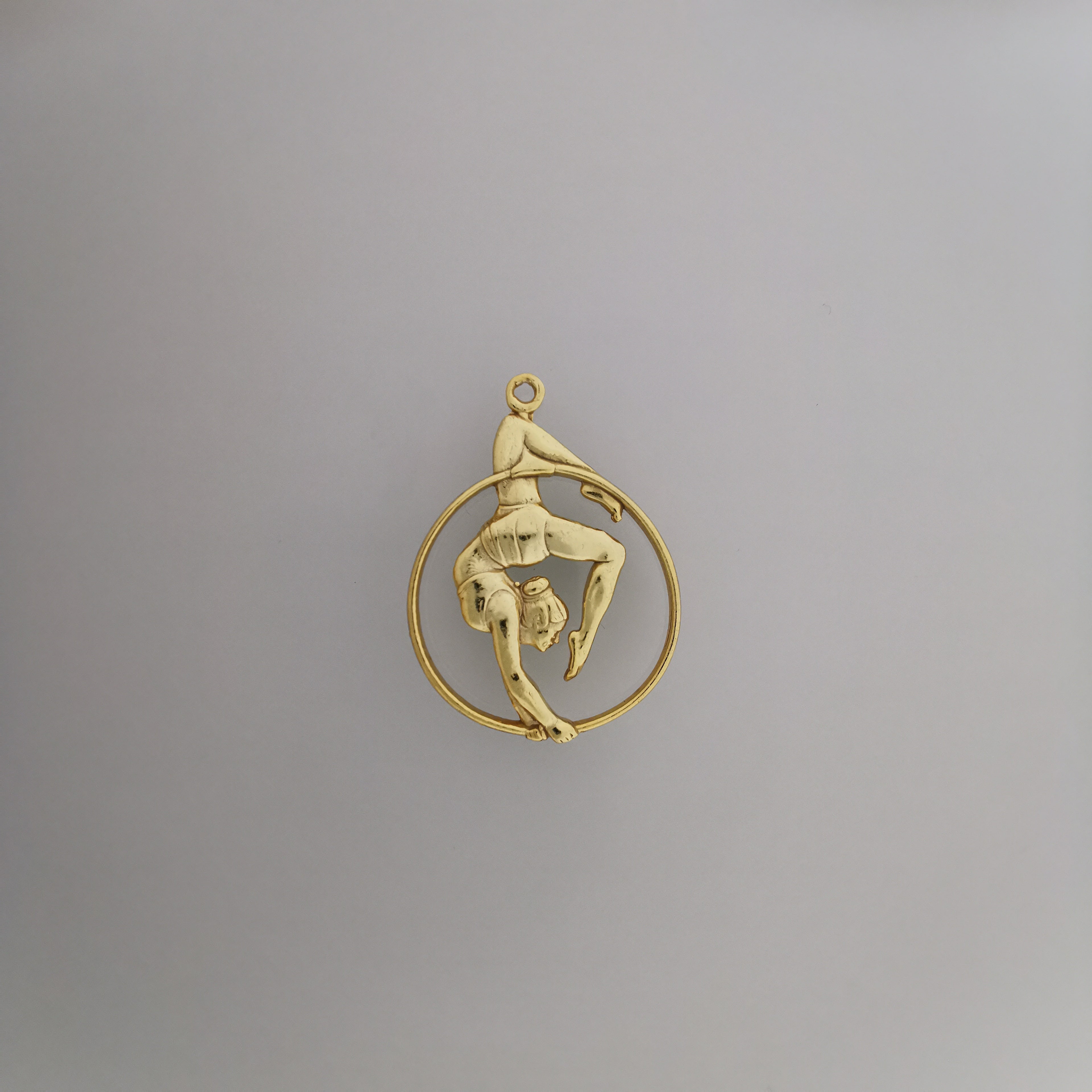 Aerial Hoop Jewelry – Classic 925 Silver Pendant for Women – Graceful Necklace Gift for Aerial Dancers and Movement Lovers