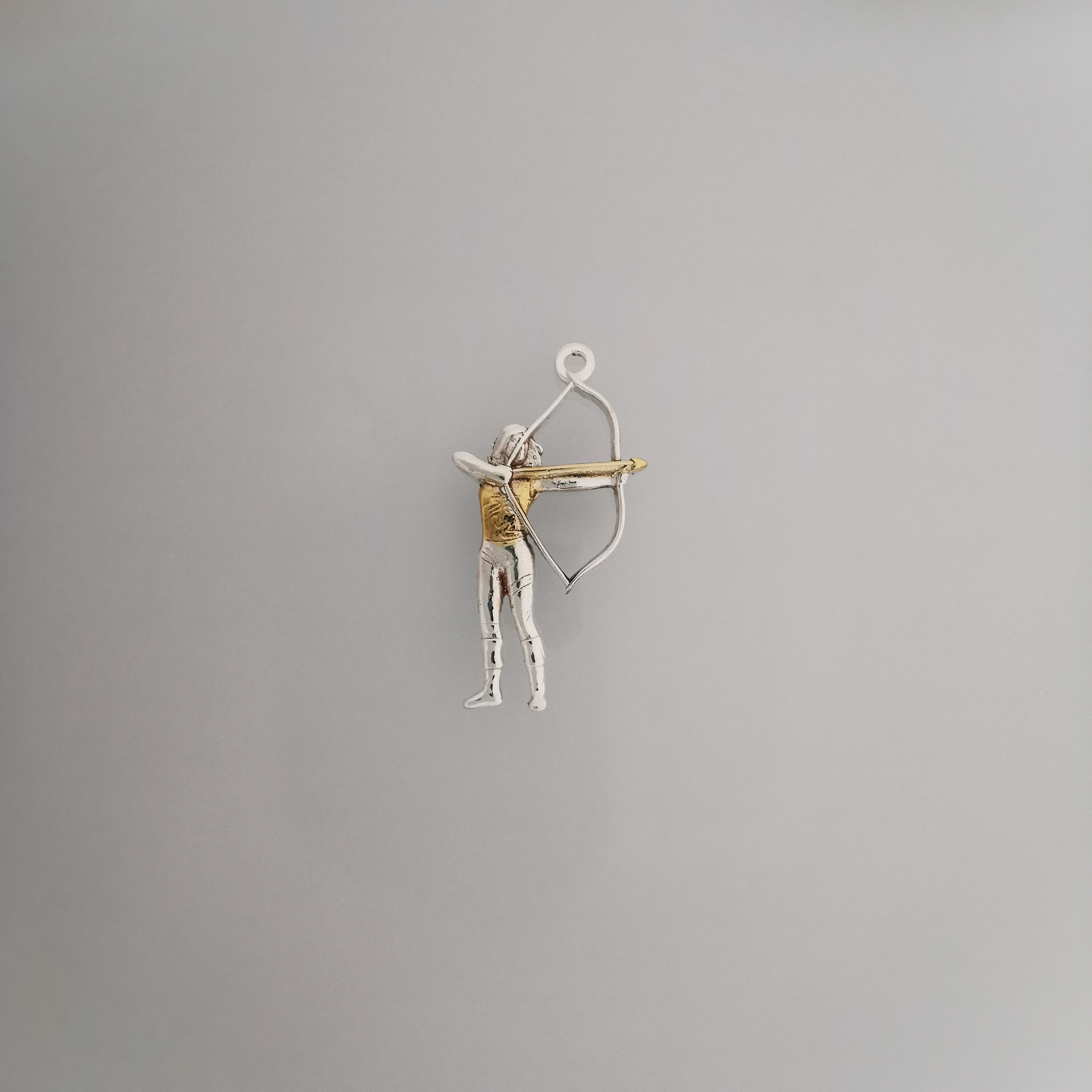 Woman with Bow and Arrow Jewelry – 925 Sterling Silver Archer Pendant – Gift for Her, Sports Lover or Archery Fan - Necklace