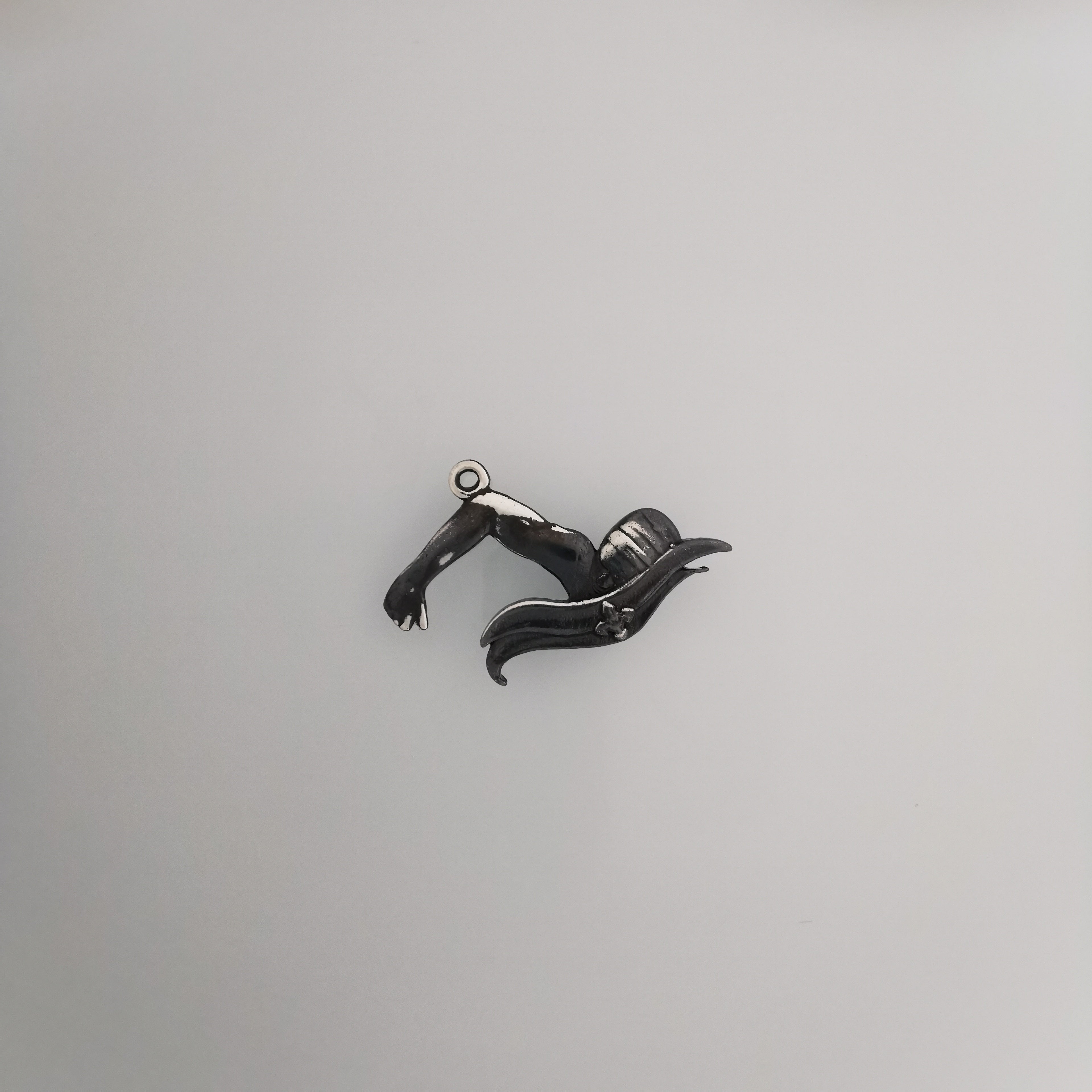 Swimming Jewelry Pendant for Men and Teen Boys – 925 Silver with Gold Detail Gift Sports Accessory for Breaststroke Swimmers Necklace