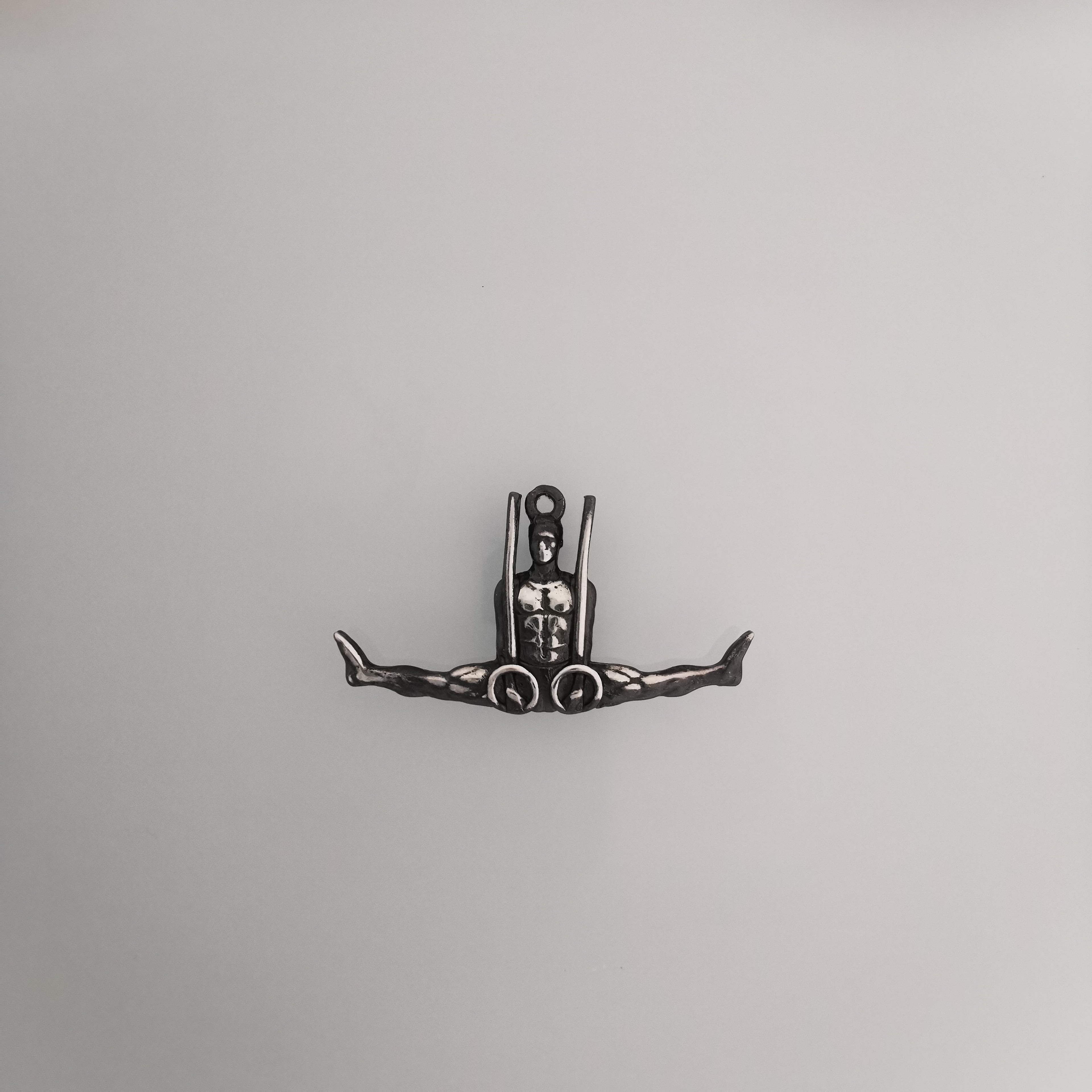 Artistic Gymnastics Jewelry Pendant for Men – Classic Silver 925 Gift – Handcrafted Sport Charm for Strength & Precision – Necklace