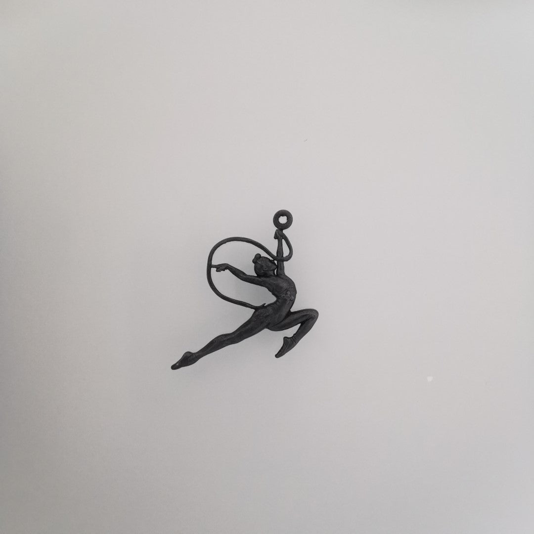 Rhythmic Gymnastics Jewelry Pendant for Girls – Classic Silver 925 Sports Gift – Handcrafted Charm for Dancers & Athletes – Necklace