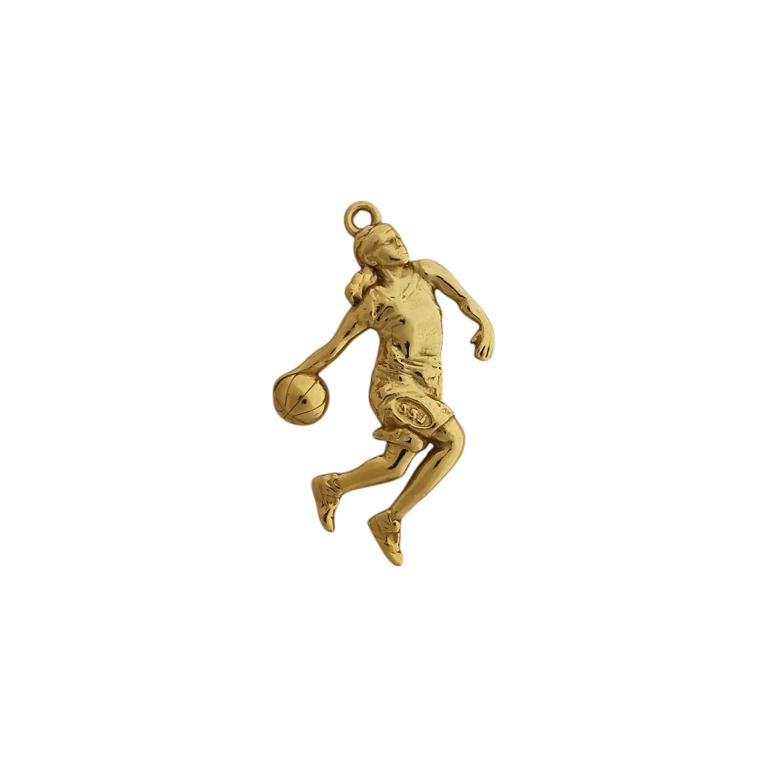 Basketball Pendant for Women and Girls – Gold-Plated 925 Silver Jewelry Gift – Handcrafted Sports Charm for Players, Fans & Coaches Necklace