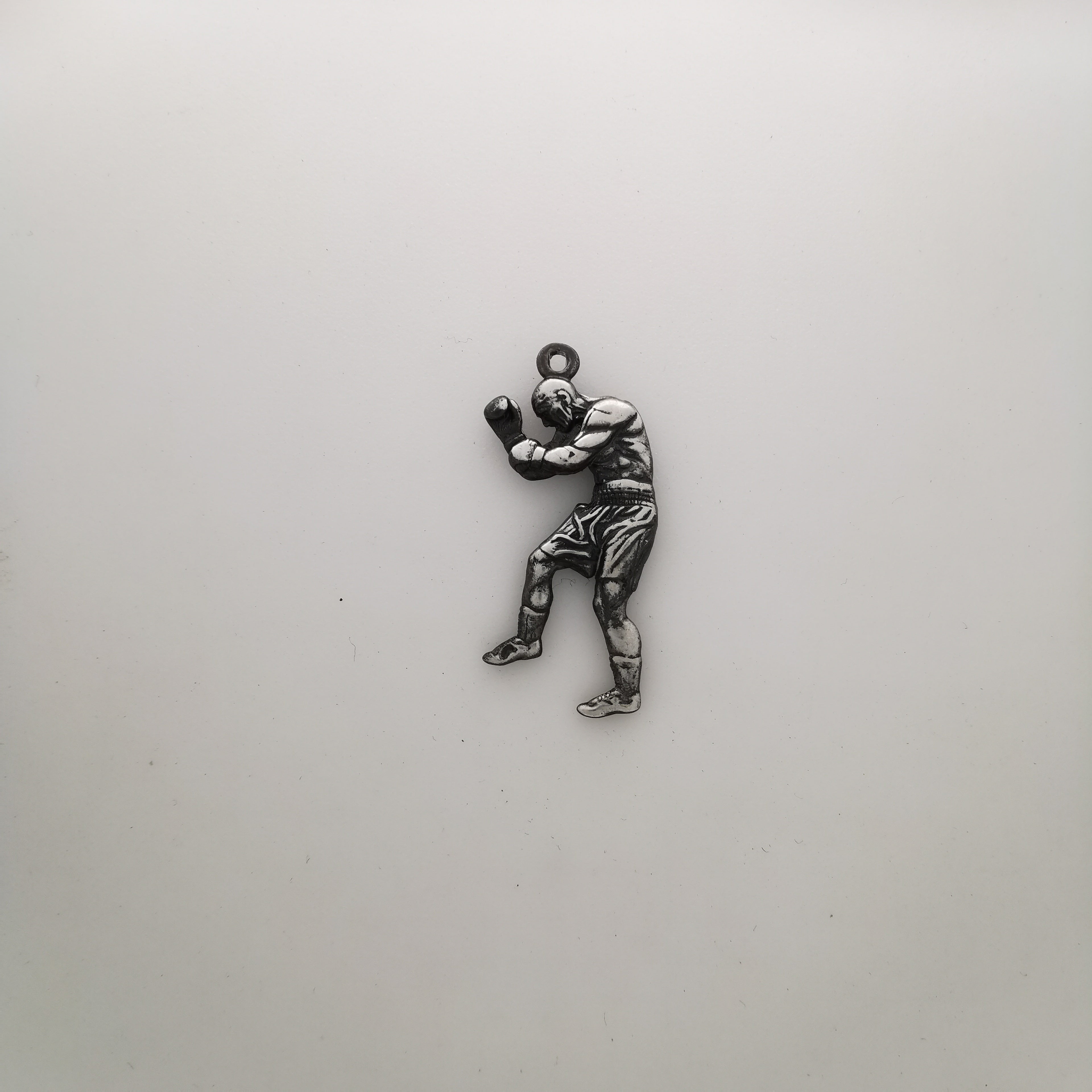 Boxing Jewelry Pendant for Men – 925 Silver with Partial Gold Plating – Handcrafted Sports Gift for Birthday or Father’s Day – Necklace