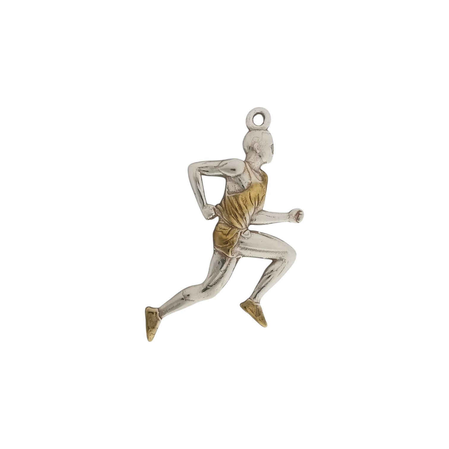 Running Jewelry Pendant for Men – Classic Silver 925 Sports Gift – Handcrafted Charm for Joggers, Track Athletes & Runners – Necklace