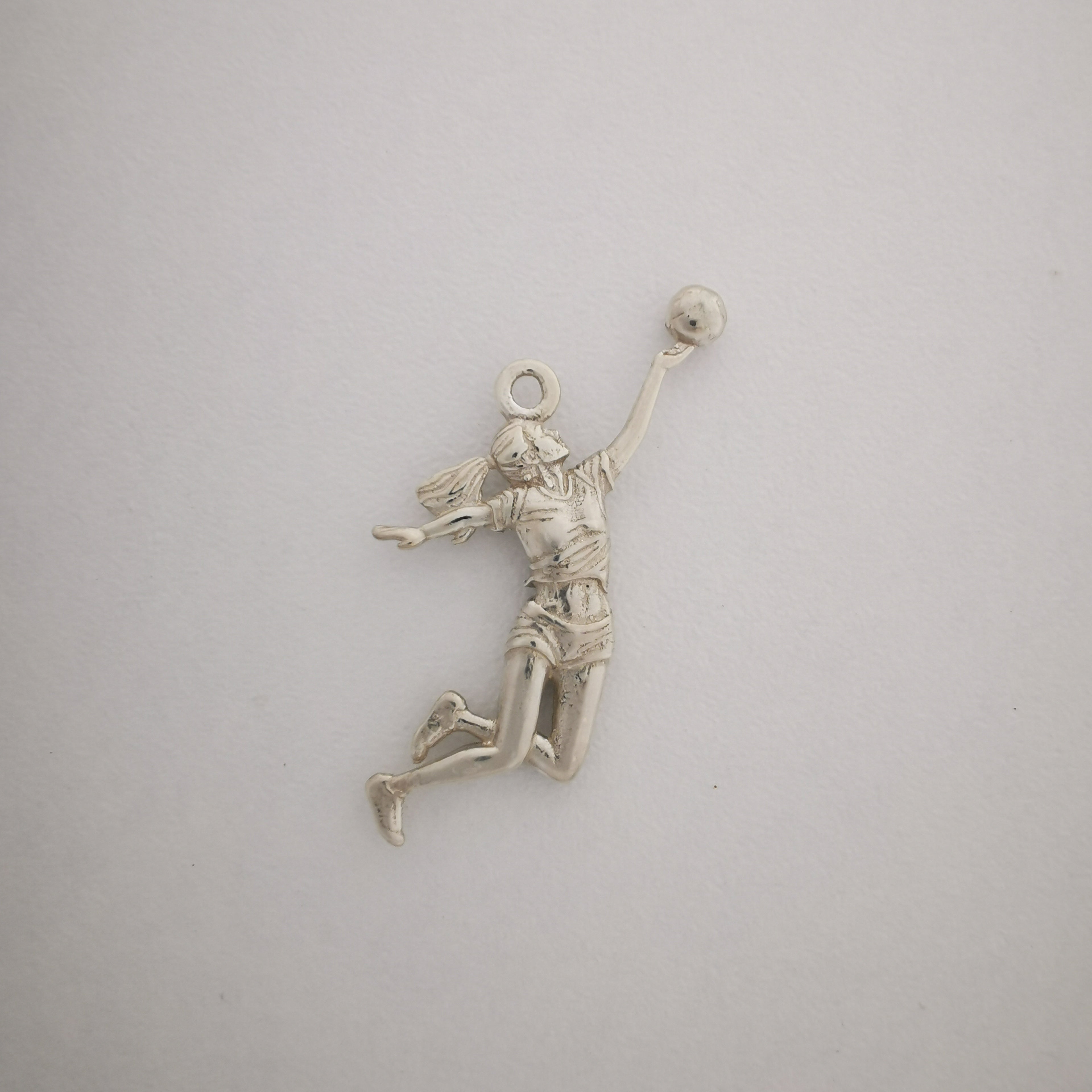 Gift for Volleyball Player – Oxidized 925 Silver Pendant for Women – Sports Jewelry for Girls, Coaches & Athletes – Necklace