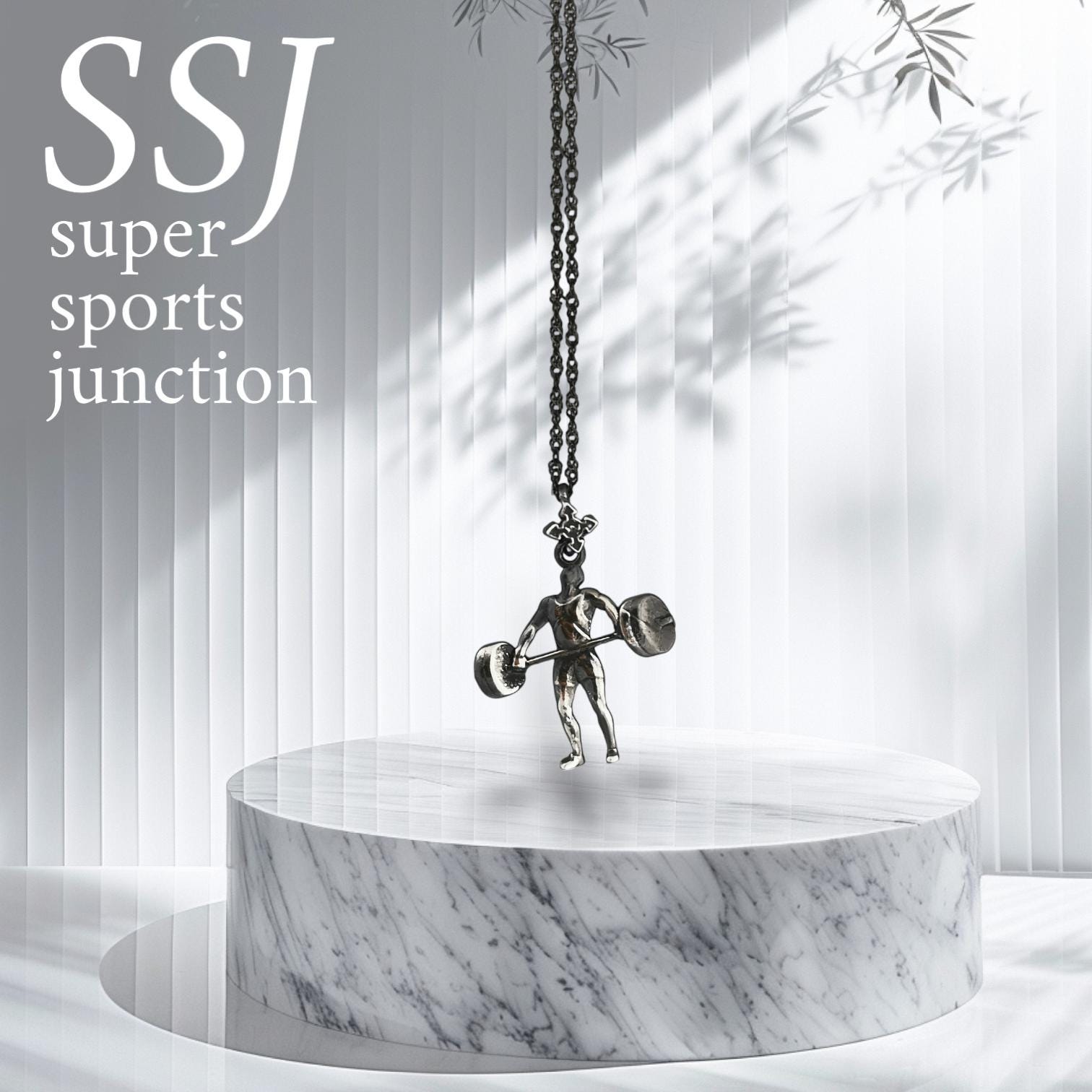 Weightlifting Pendant for Men Vintage Style 925 Silver Jewelry Gift Classic Gym Charm for Bodybuilders, Coaches & Strength Athletes Necklace