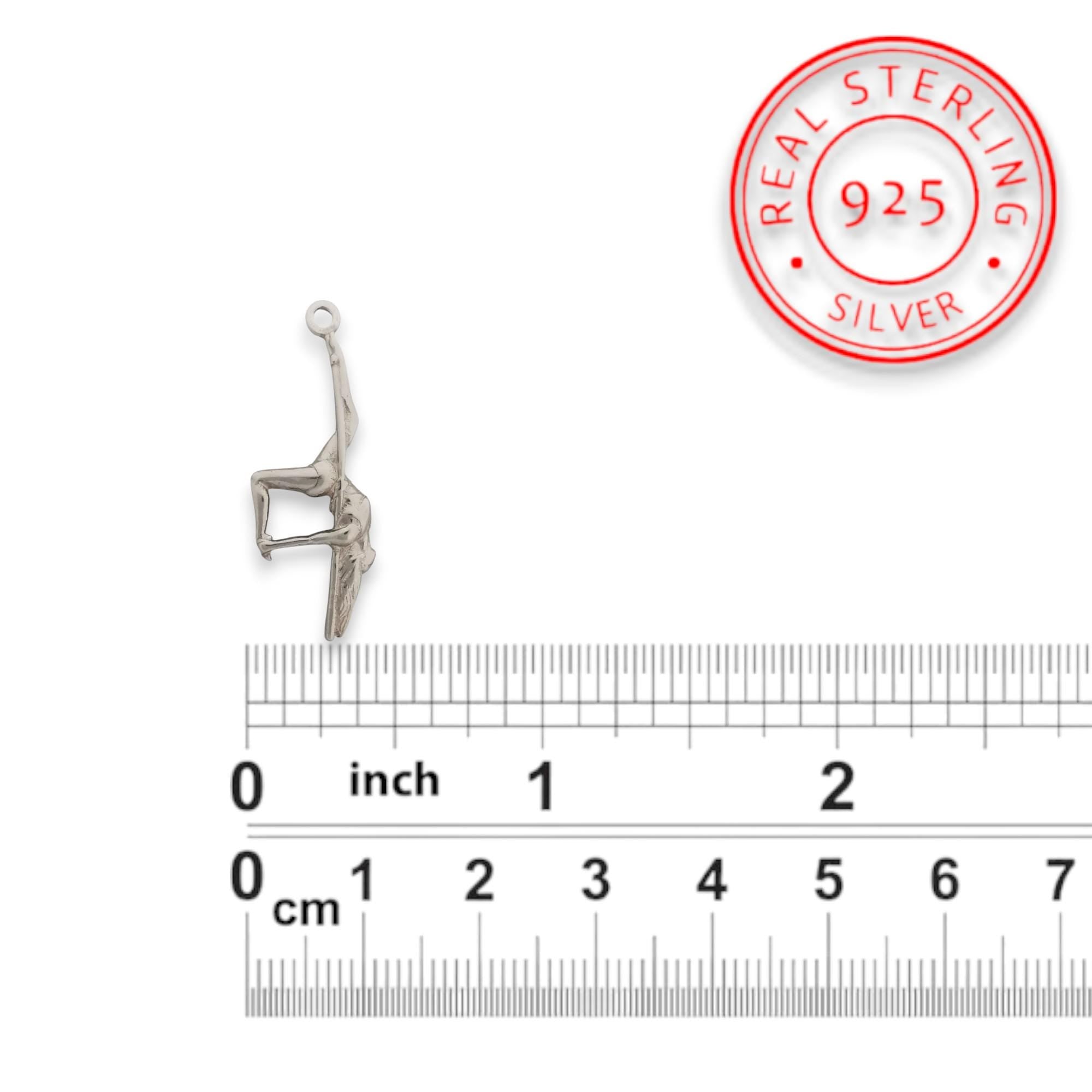 Pole Dance Jewelry – Classic 925 Silver Pendant for Women – Artistic Gift Celebrating Grace & Sensual Power