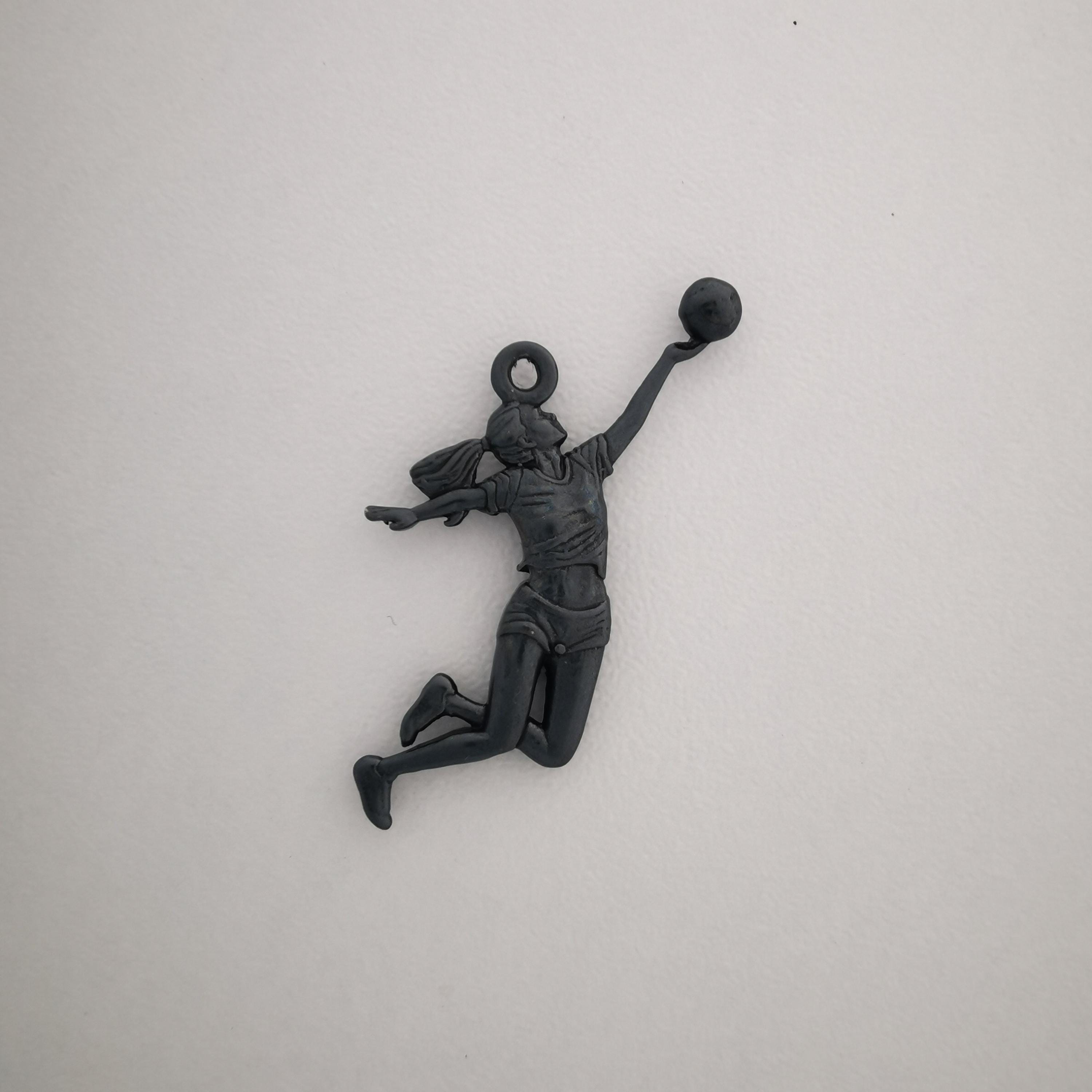 Gift for Volleyball Player – Oxidized 925 Silver Pendant for Women – Sports Jewelry for Girls, Coaches & Athletes – Necklace
