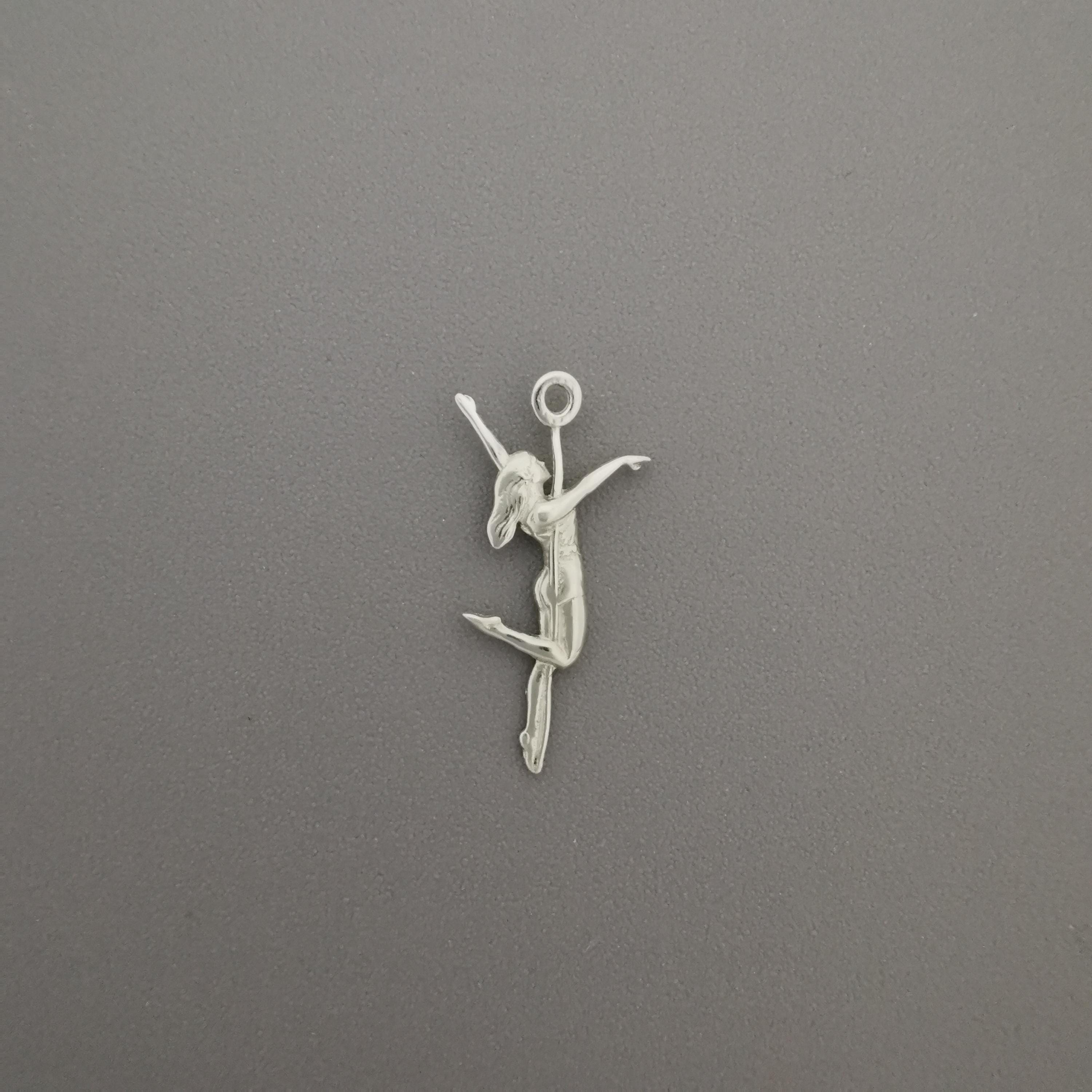 Pole Dance Jewelry for Women – Classic 925 Sterling Silver Pendant – Feminine Necklace Gift for Dancer or Performer