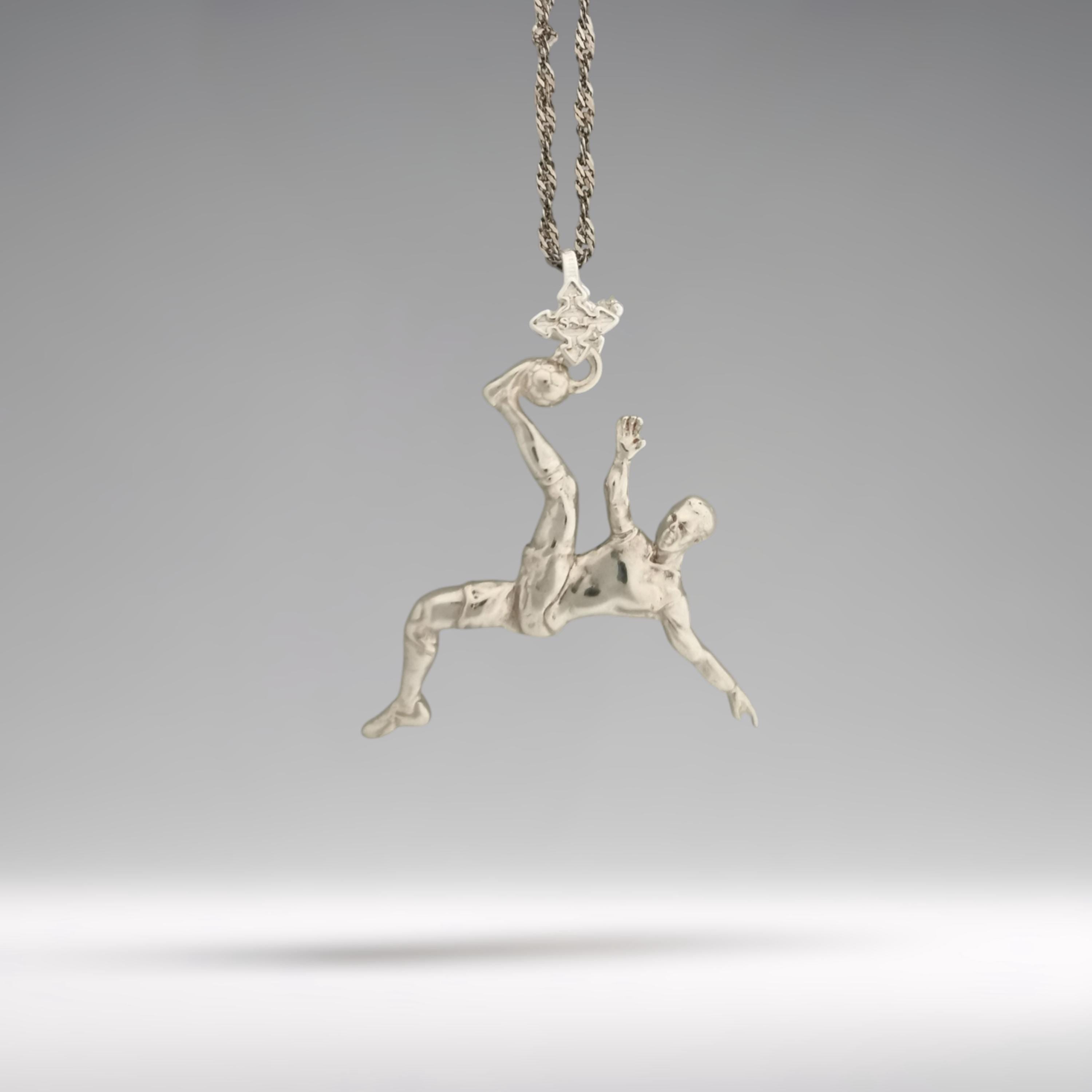 Football (Soccer) Pendant for Men and Boys – Classic Silver 925 Jewelry Gift – Sports Necklace