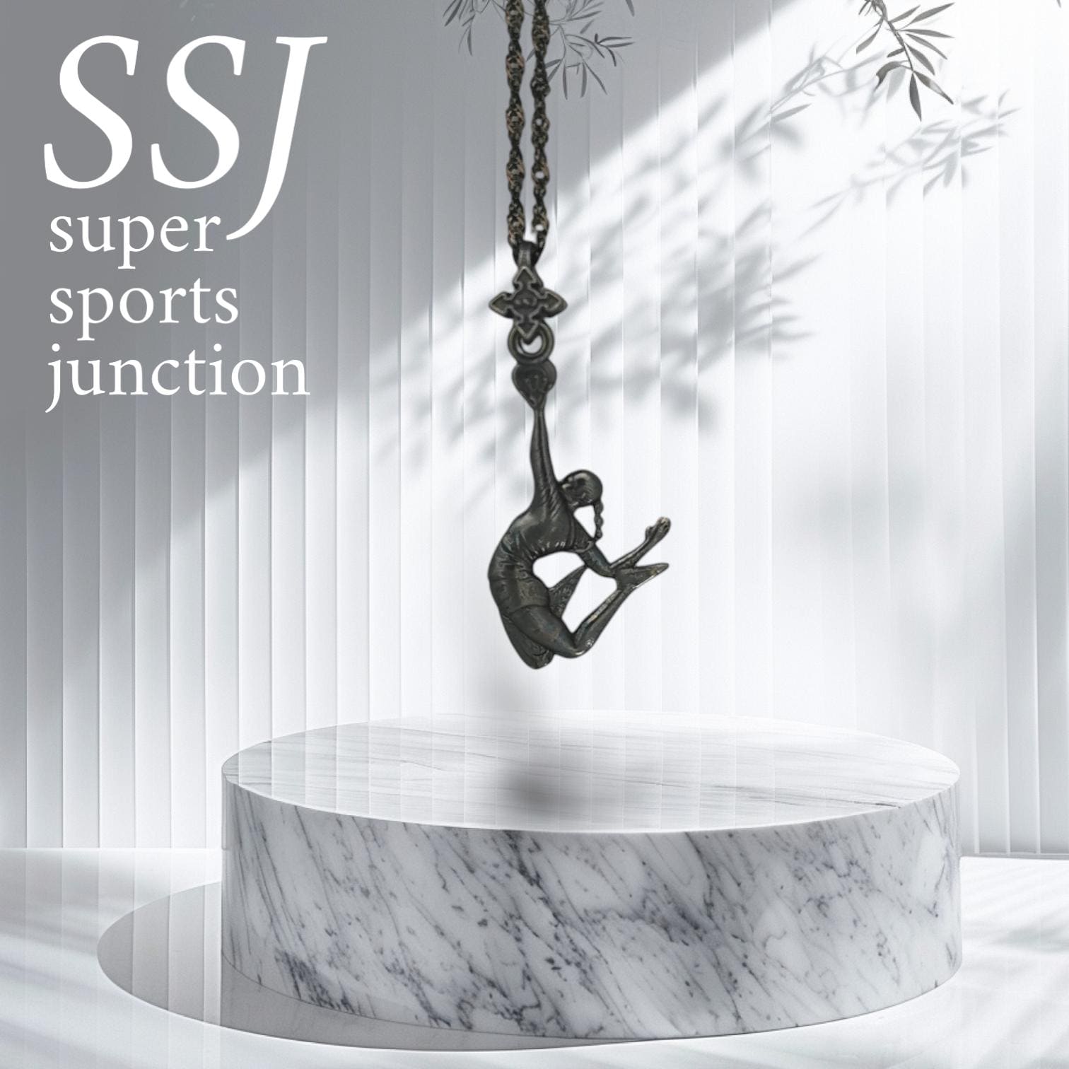 Gift for Volleyball Player – Pendant for Women in Oxidized 925 Silver – Sports Jewelry for Athletes and Girls – Necklace