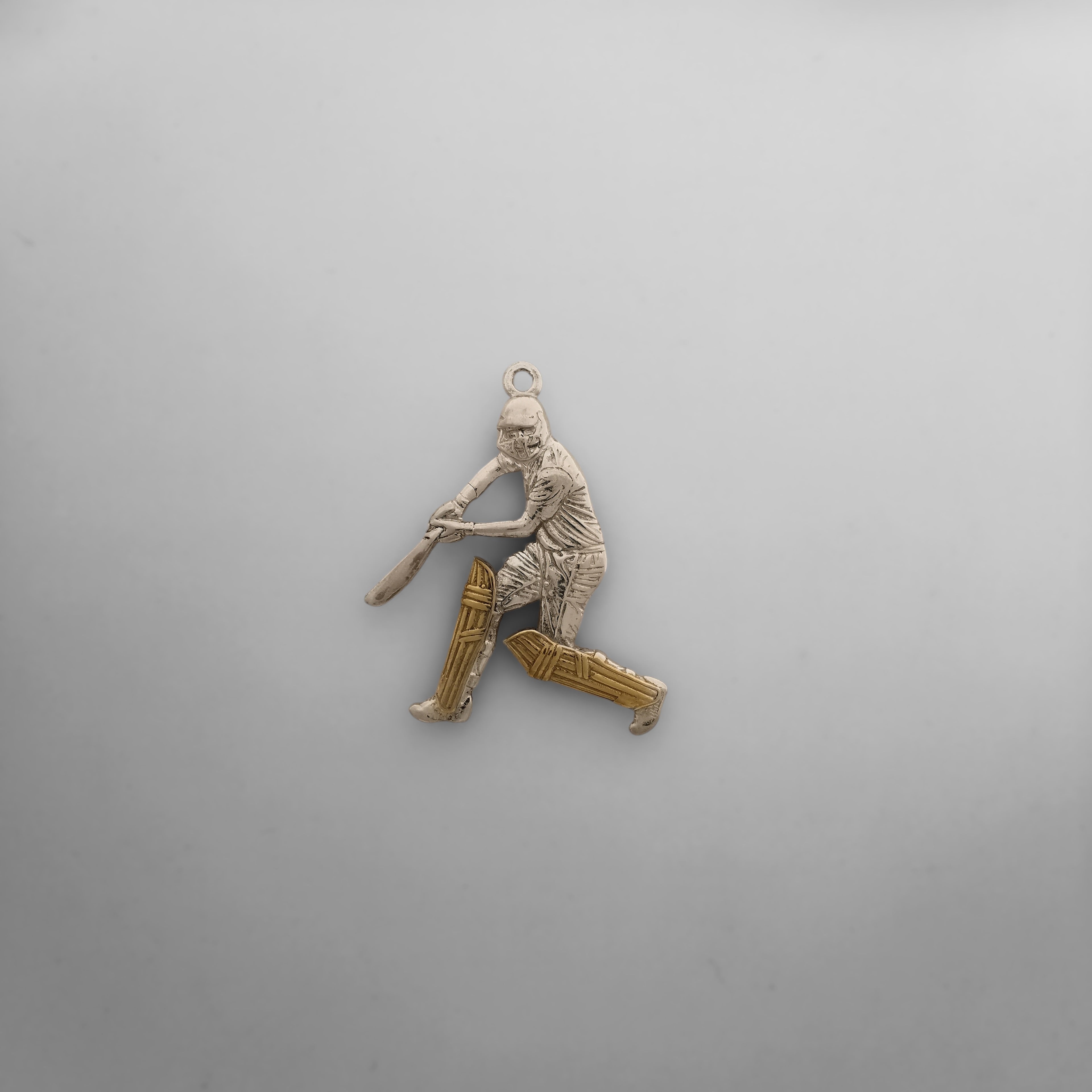 Cricket Jewelry Pendant for Men – Classic Silver 925 Gift – Sports Accessory for Cricket Players, Coaches and Fans – Necklace