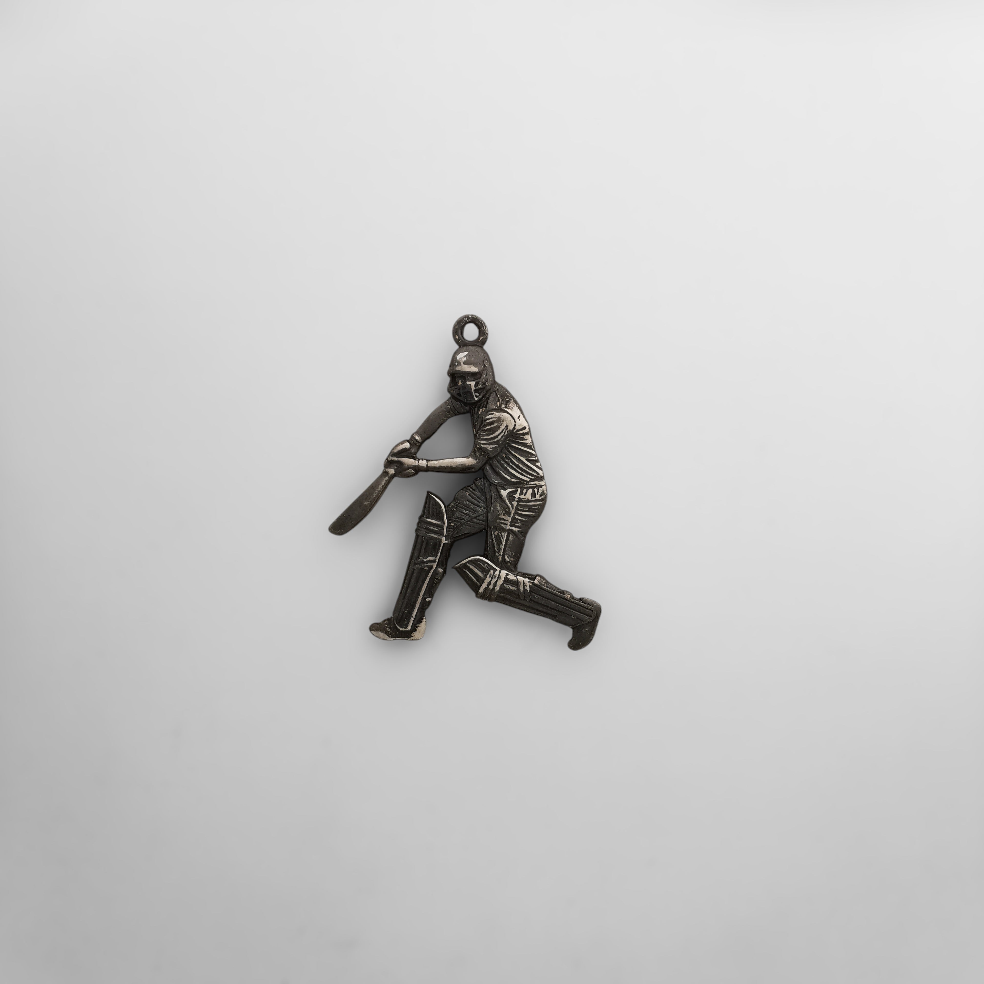 Cricket Jewelry Pendant for Men – Classic Silver 925 Gift – Sports Accessory for Cricket Players, Coaches and Fans – Necklace
