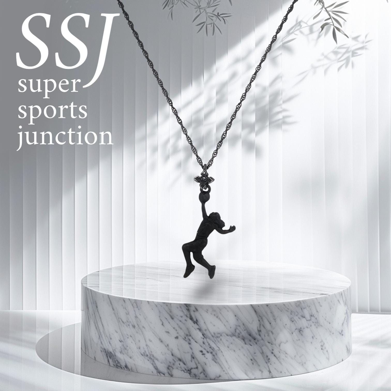 Basketball Jewelry Pendant for Women – Oxidized Black 925 Silver Gift – Bold Sports Accessory for Girls and Players – Necklace