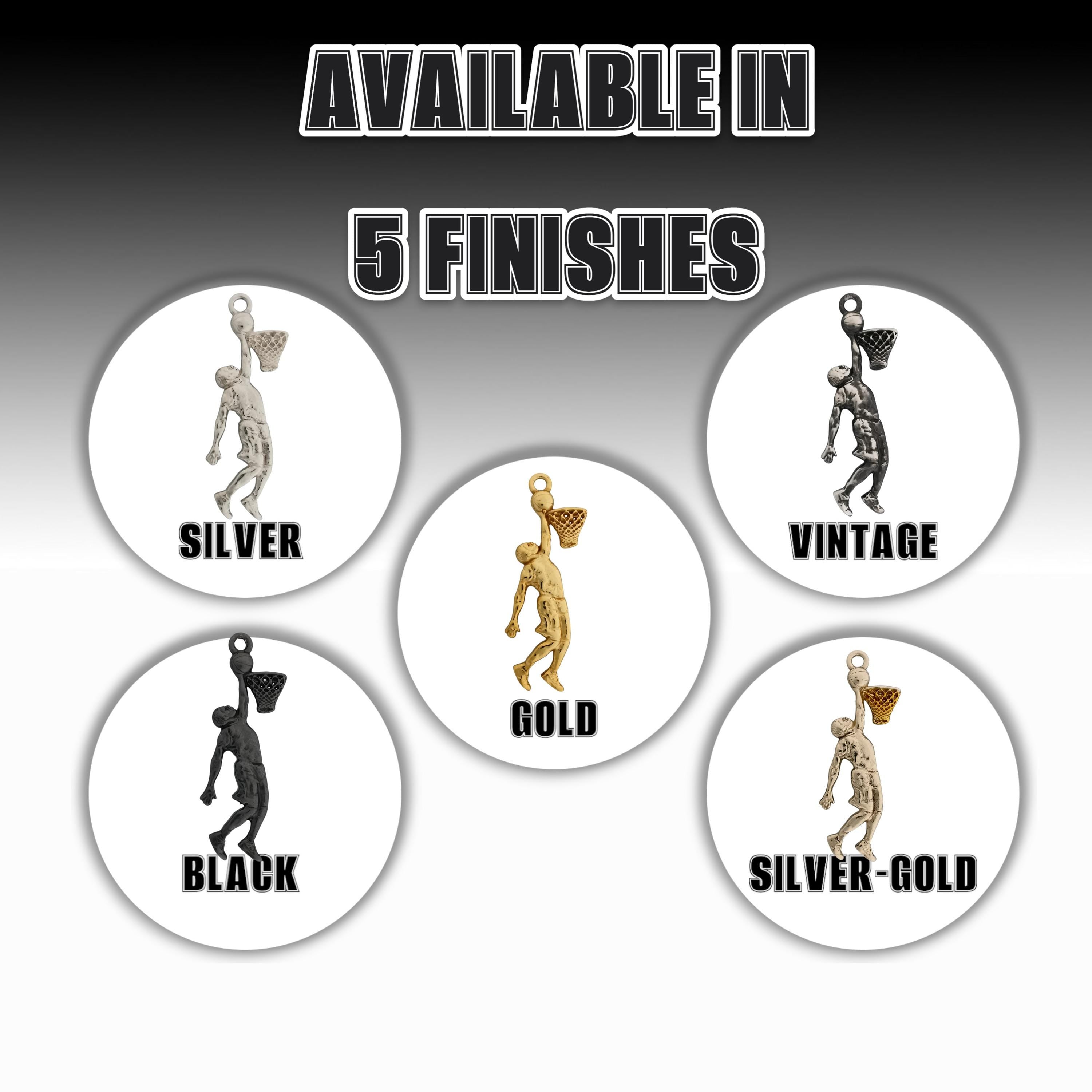 Basketball Dunk Pendant for Men – Classic Silver 925 Jewelry Gift for Players, Coaches & Fans – Sports Necklace