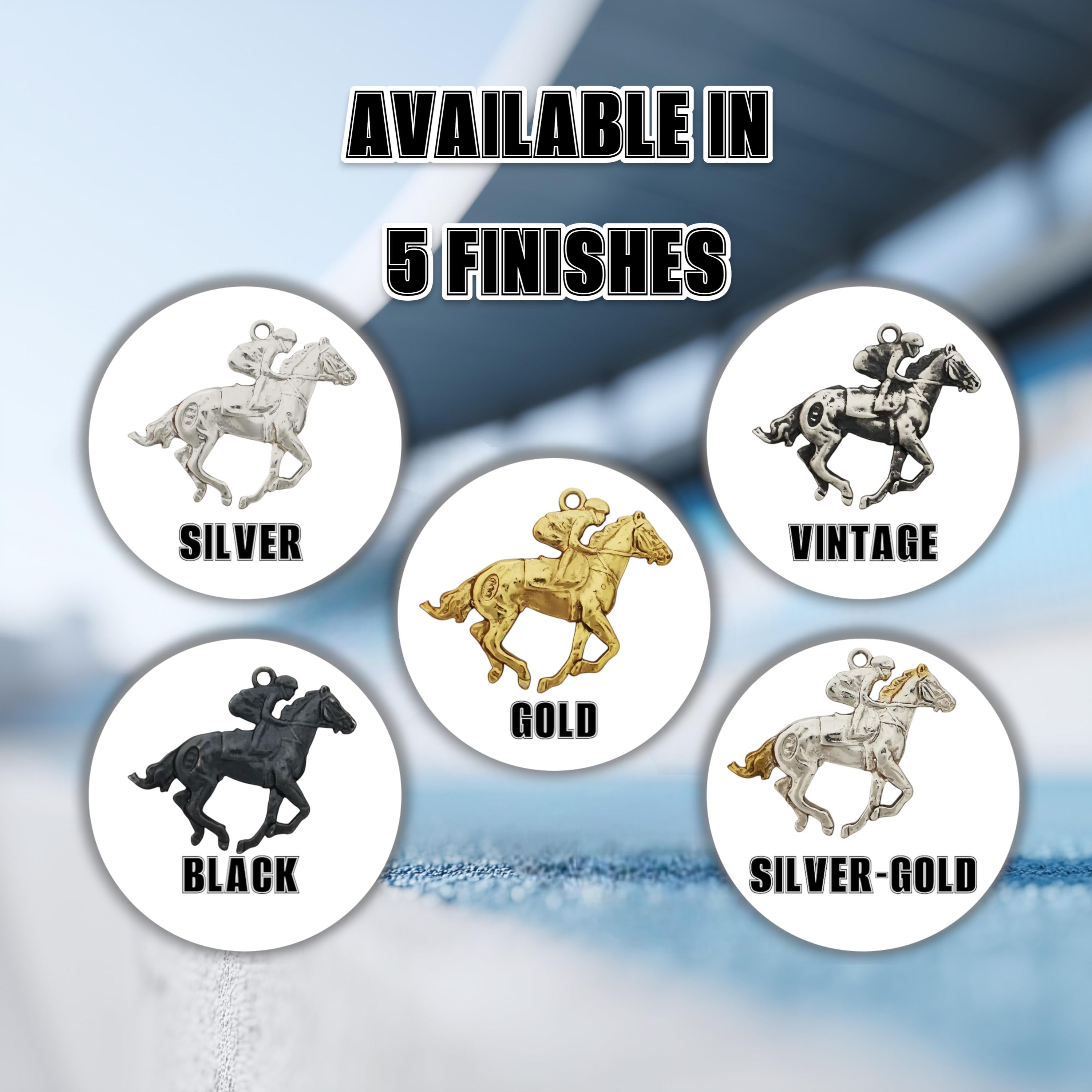 Horse Riding Jewelry Pendant for Men – Oxidized Black 925 Silver Gift – Bold Equestrian Sports Accessory for Riders – Necklace
