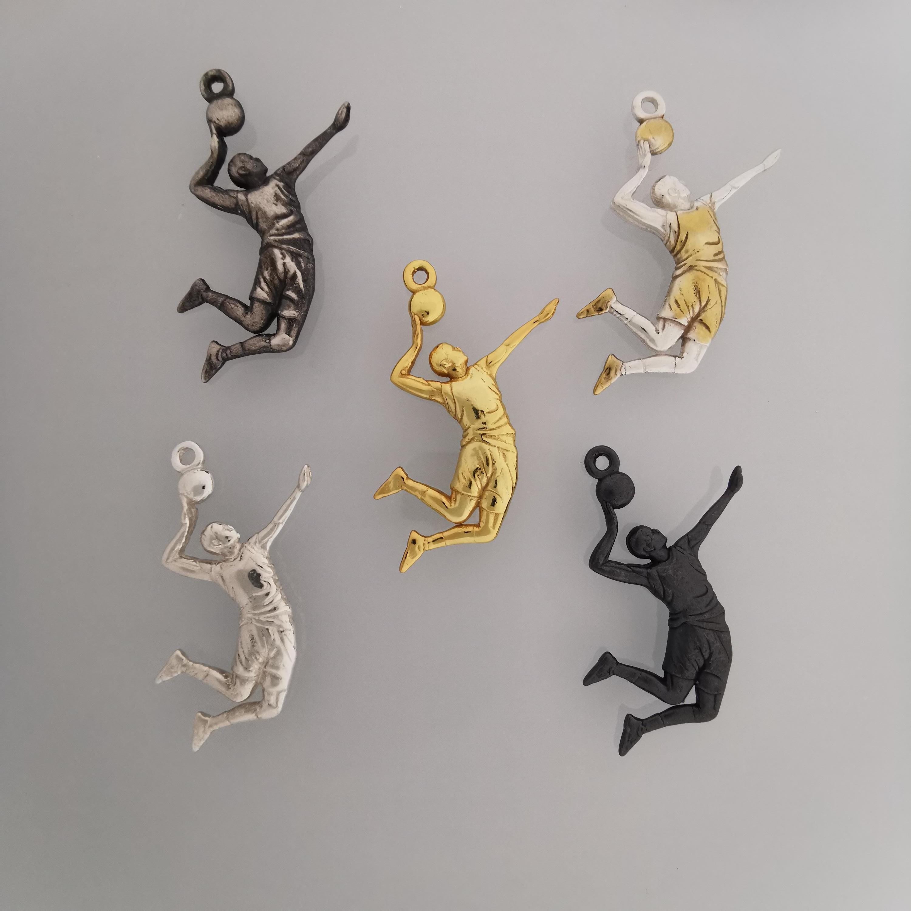 Volleyball Pendant for Men – Gold-Plated 925 Silver Jewelry Gift – Handcrafted Sports Charm for Players, Coaches & Fans – Necklace