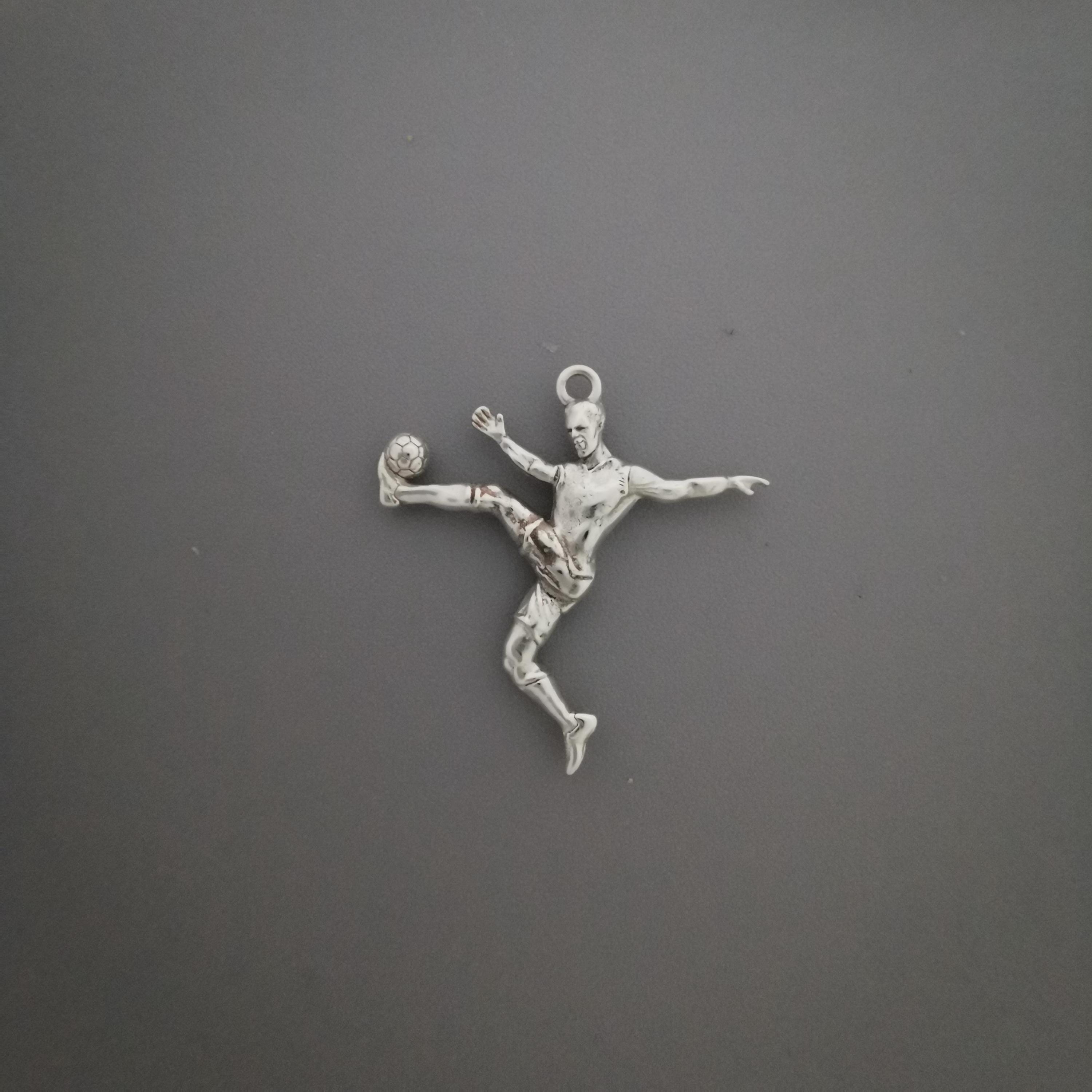 Football Soccer Jewelry Pendant for Men – Classic 925 Silver Gift – Sports Accessory for Teen Boys and Players – Necklace